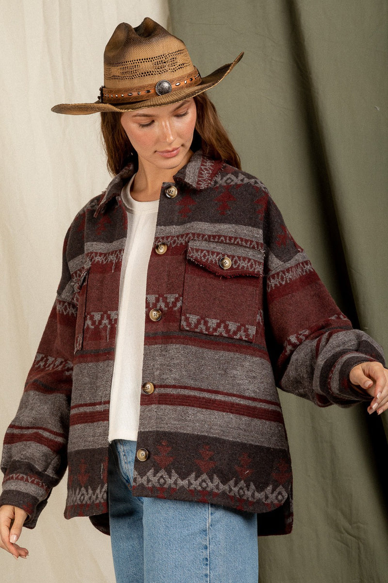Aztec Pattern Shacket – The Classy Cactus & Co.